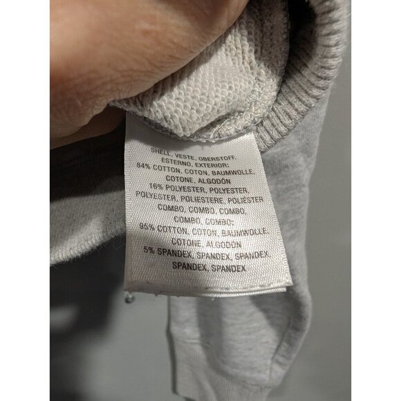 Postmark Anthropologie Gray Cropped Boxy Sweatshirt Casual Women's Size Small - Picture 7 of 15